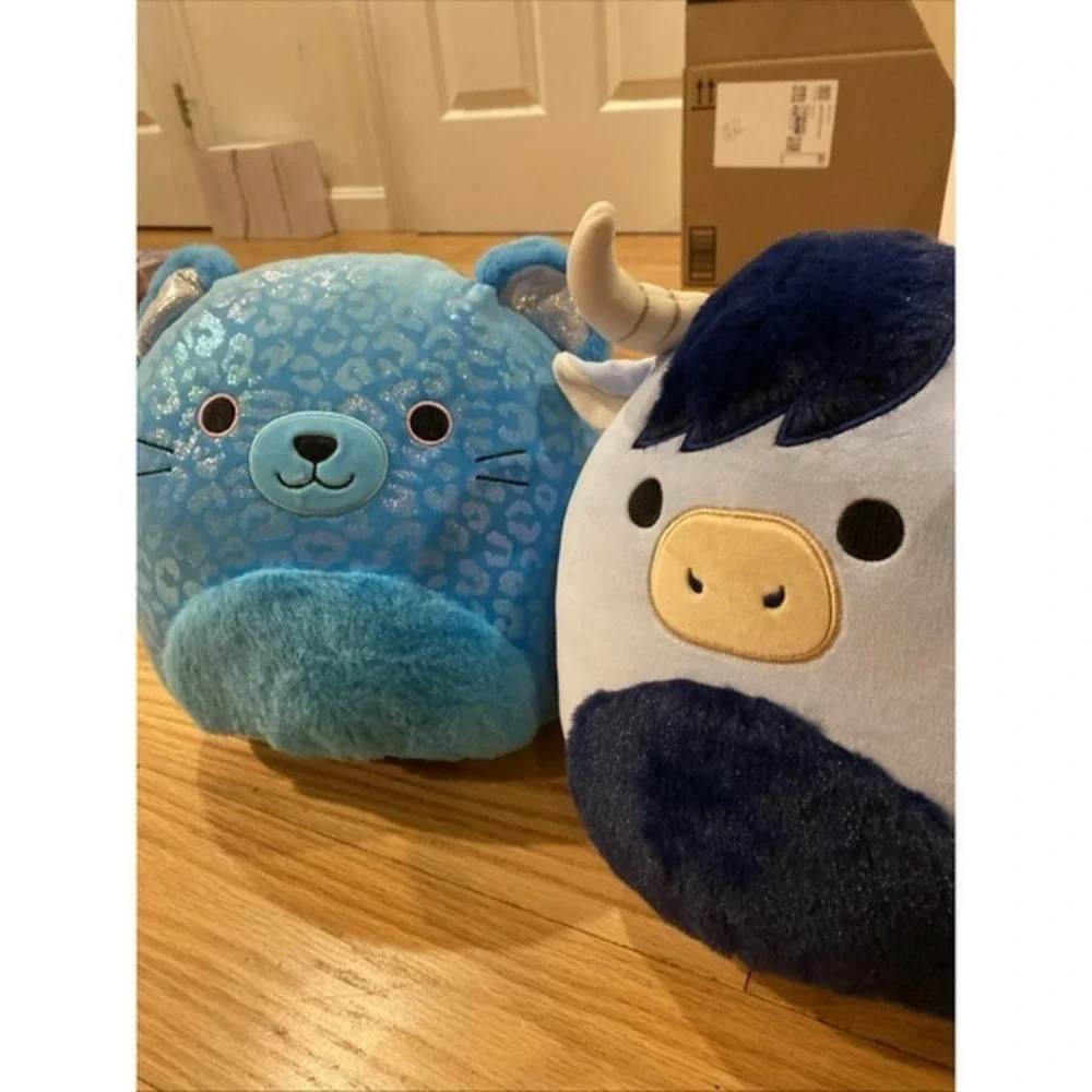 Squishmallows Sarge Cat and Toro Cow. Set of 2 New With Tags ‎ 3583